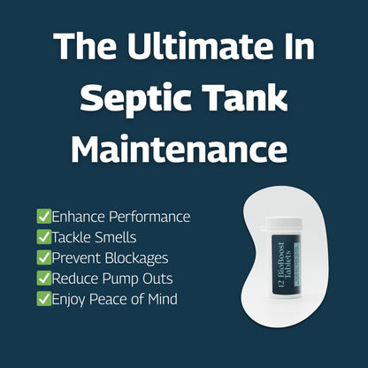 BioBoost Septic Tank Tablets 12-Pack | Powerful Monthly Treatment for UK Septic Tanks
