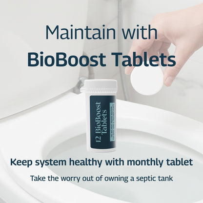BioBoost Ultimate Pack | One Time Septic Tank Recovery and Ongoing Monthly Treatment Tablets