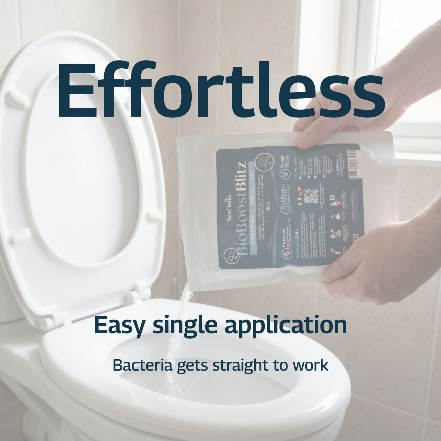 BioBoost Blitz | Ultimate Septic Tank Recovery  | One Time Bacteria Boost for Septic Tanks and Wastewater Treament Plants