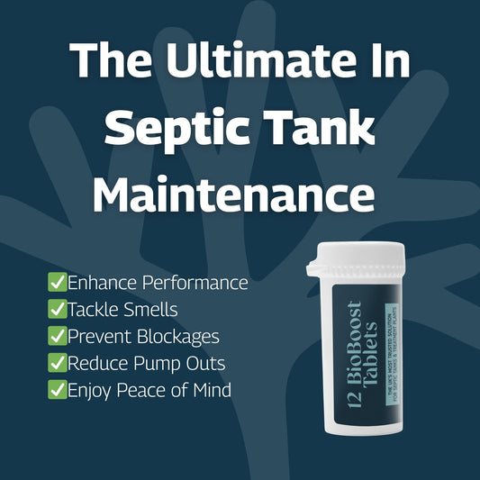 BioBoost Septic Tank Tablets 6-Pack | Powerful Monthly Treatment for UK Septic Tanks