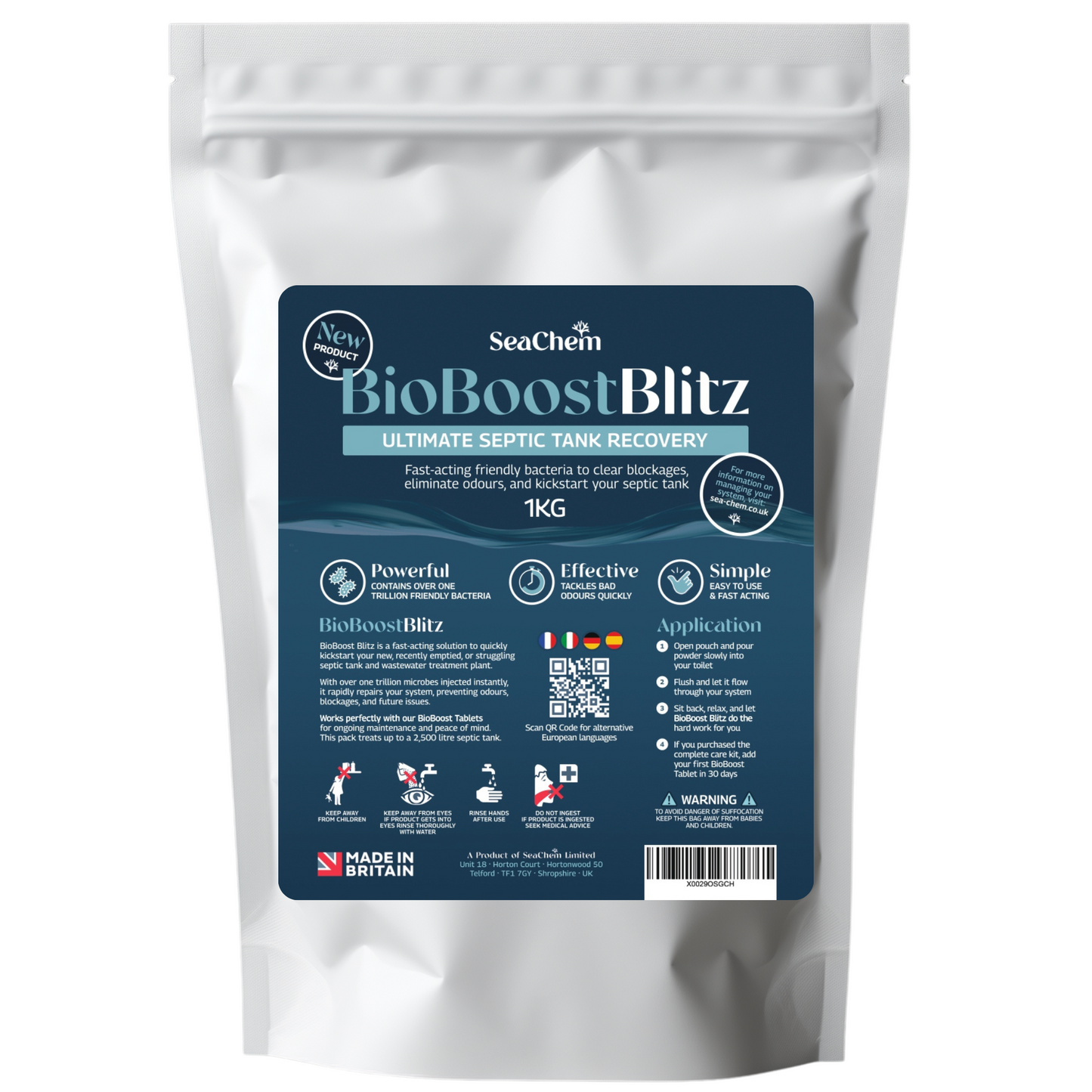 BRAND NEW! BioBoost Blitz | Ultimate Septic Tank Recovery  | One Time Bacteria Boost for Septic Tanks and Wastewater Treament Plants