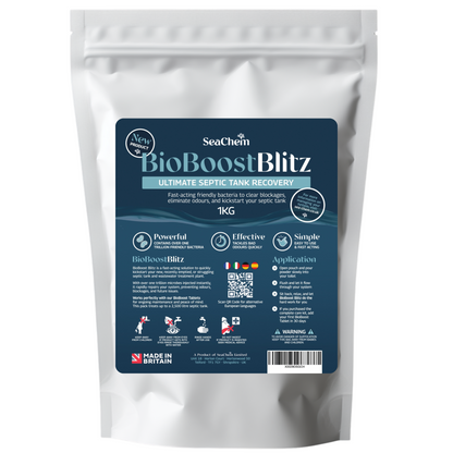 BioBoost Blitz | Ultimate Septic Tank Recovery  | One Time Bacteria Boost for Septic Tanks and Wastewater Treament Plants