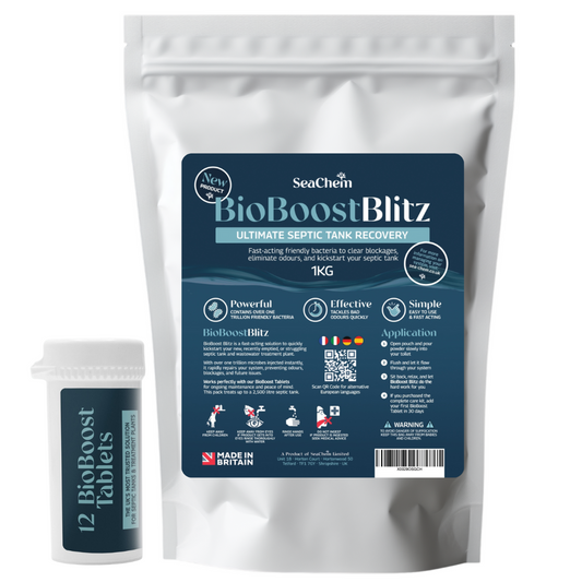 NEW! BioBoost Ultimate Pack| One Time Septic Tank Recovery and Ongoing Monthly Treatment Tablets